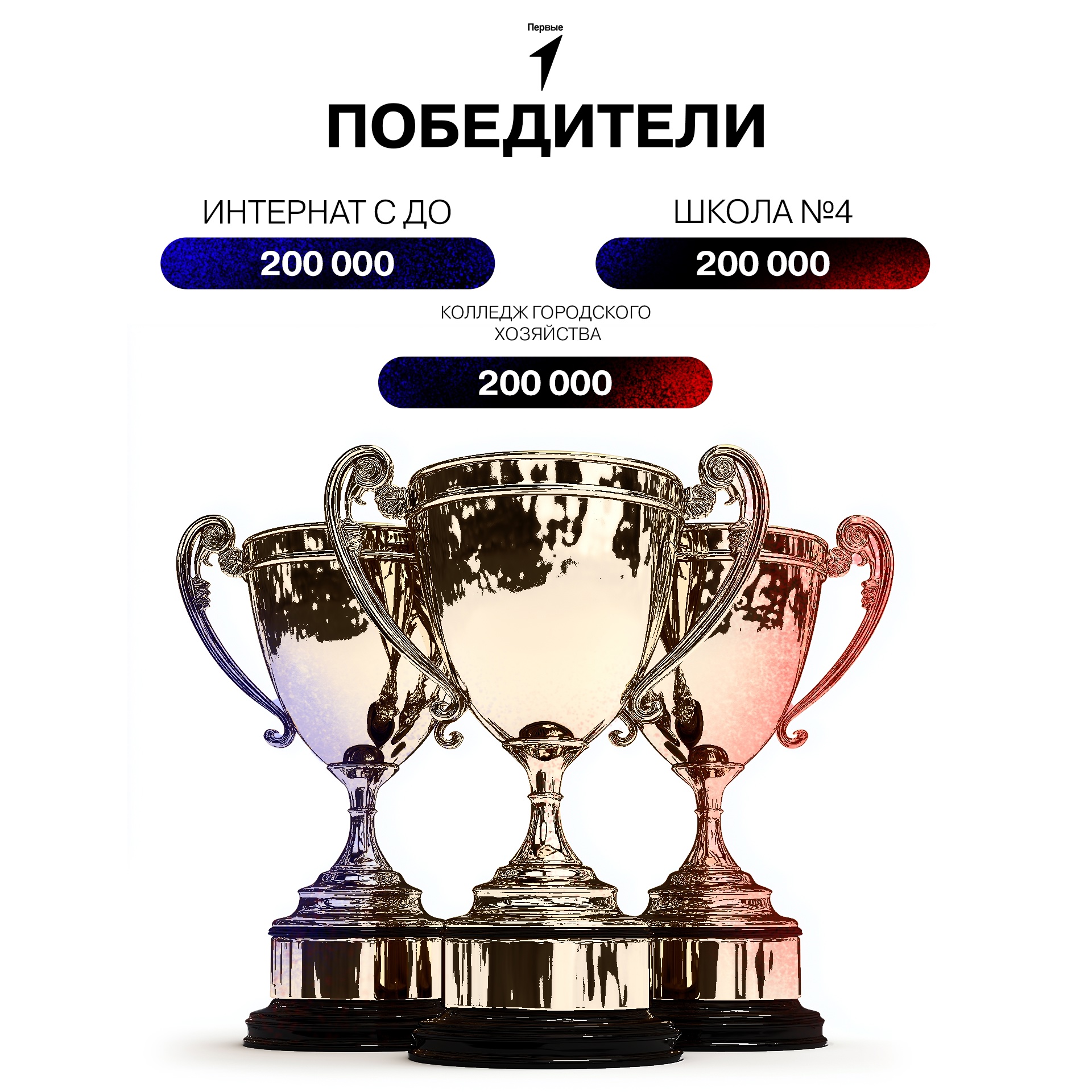 Три первичных отделения местного отделения Движения Первых городского округа Горловка выиграли по 200000 рублей! 🤩.