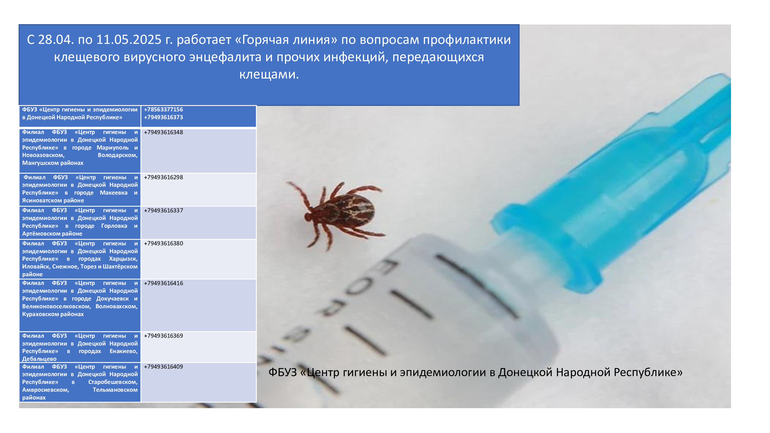 Памятка для населения по профилактике клещевого энцефалита и клещевого боррелиоза (болезни Лайма).