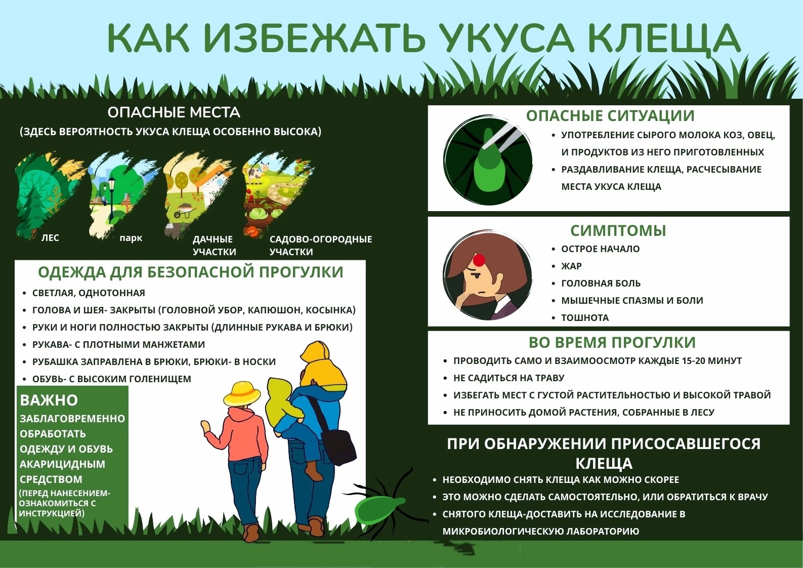 Как защититься от укусов клещей: рекомендации Роспотребнадзора.