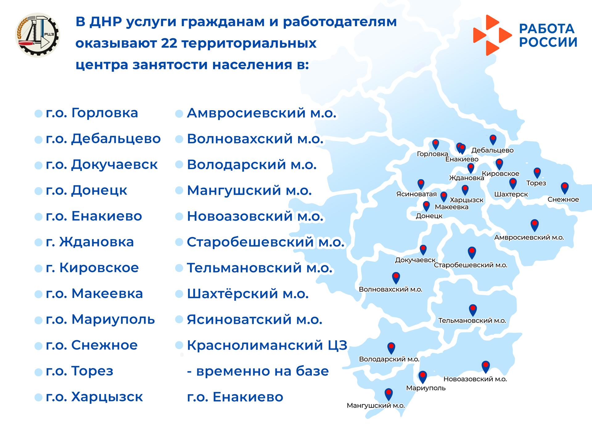 Центры занятости ДНР приглашают на мероприятия граждан и работодателей.