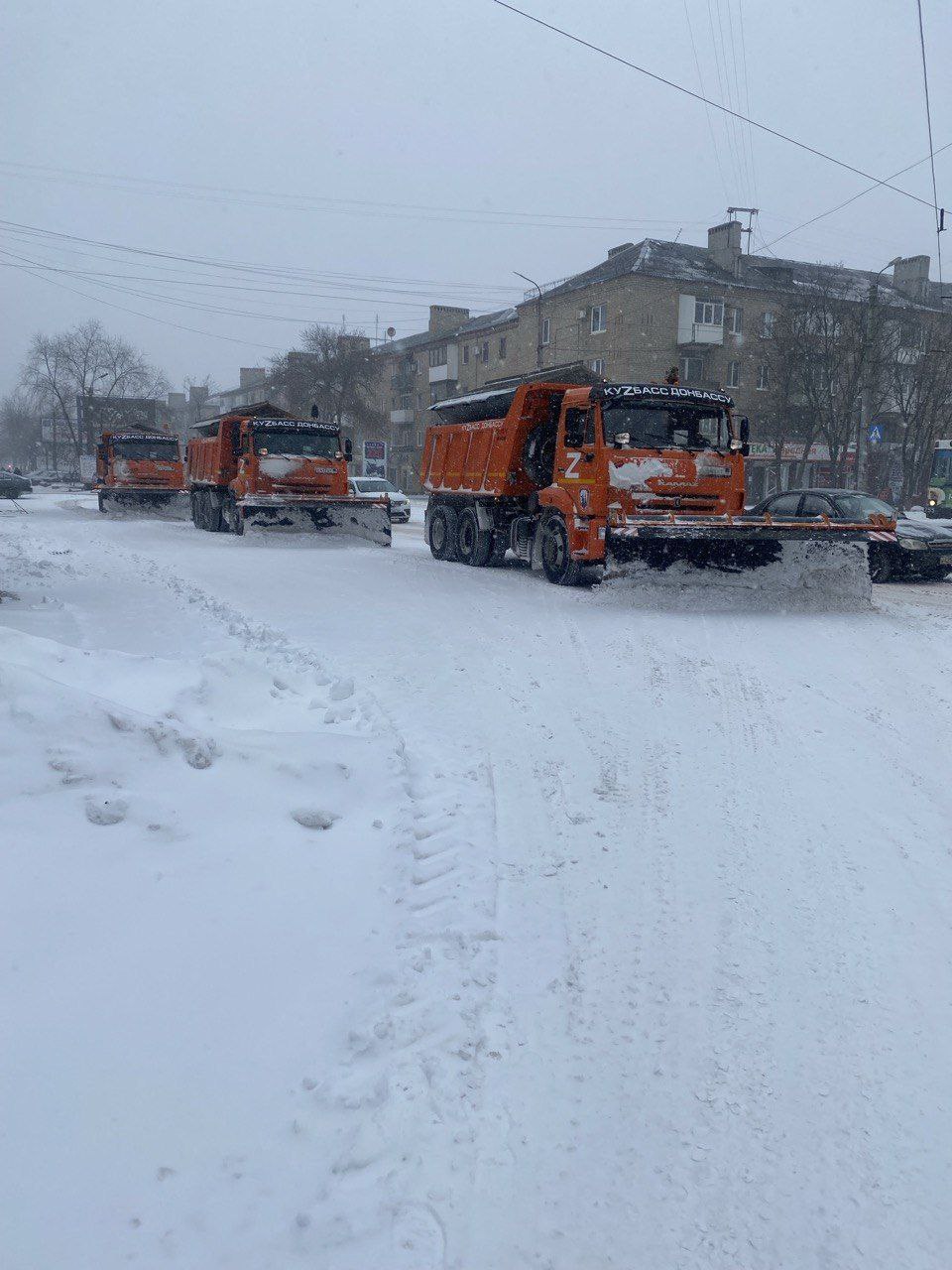 Забота о городской инфраструктуре: зимнее содержание улично-дорожной сети Горловки.